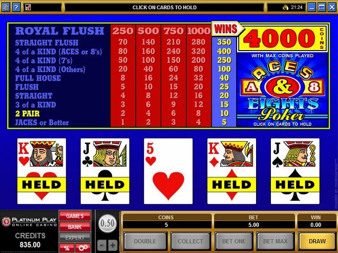 Aces & Eights Video Poker