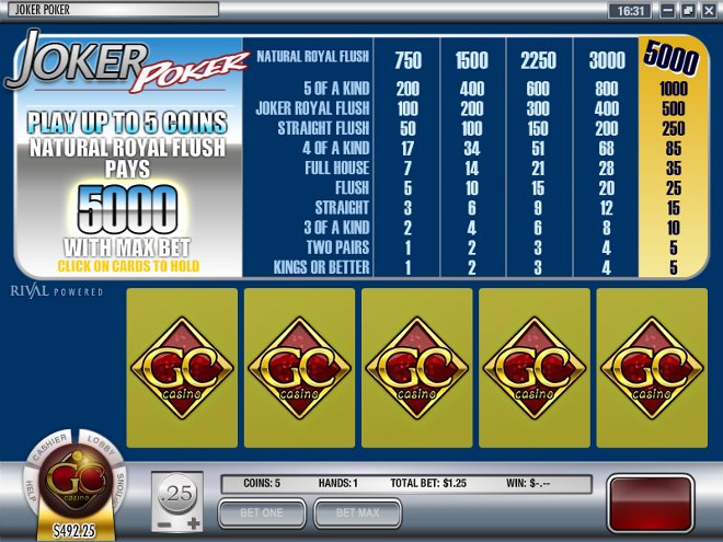 Joker Poker Video Poker